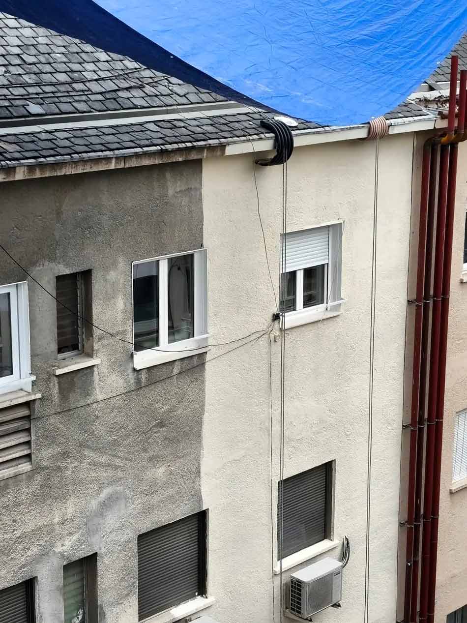 Pintura de fachada en Paseo de la Castellana