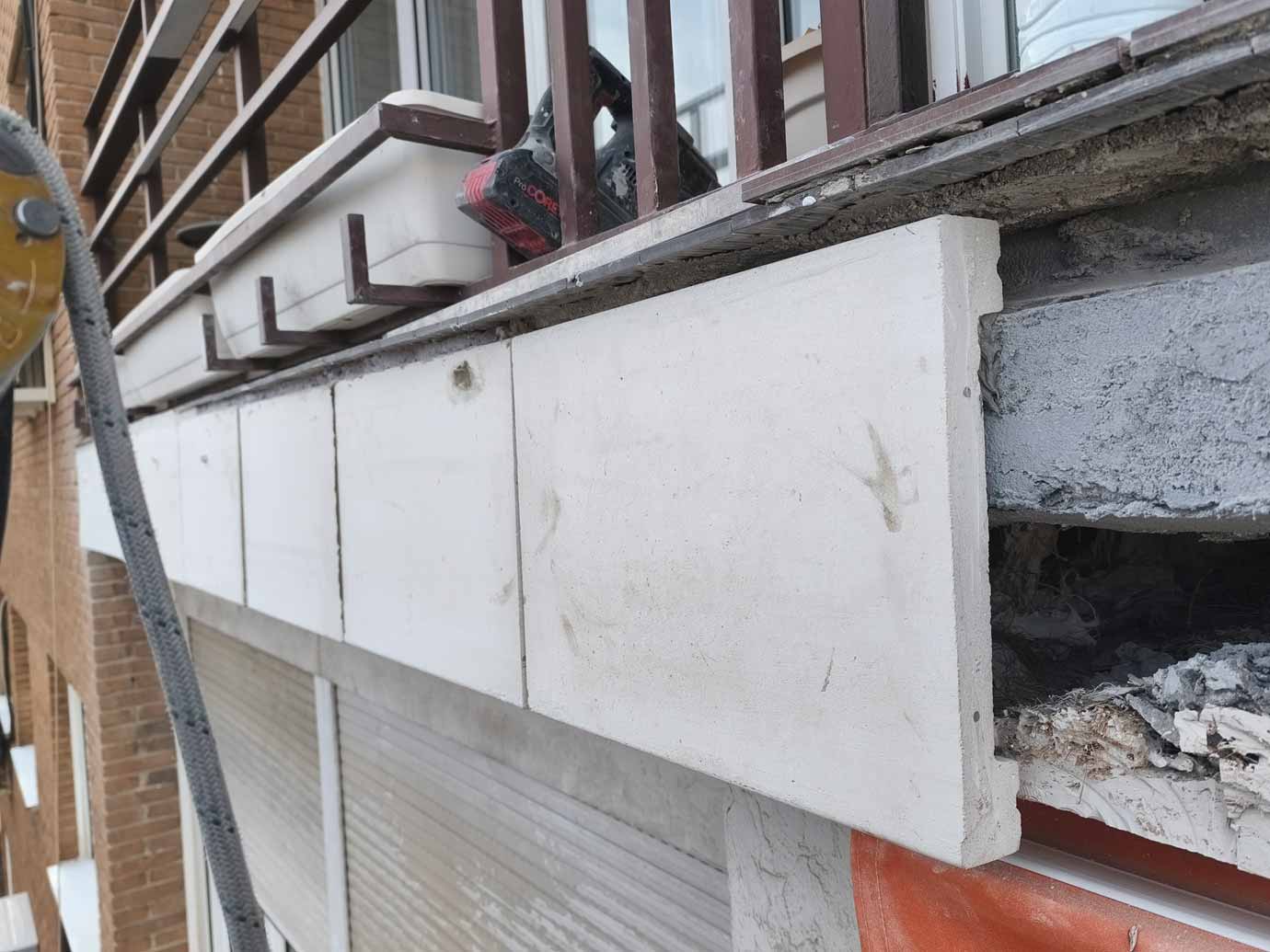 Reparación de cantos de forjado en Madrid